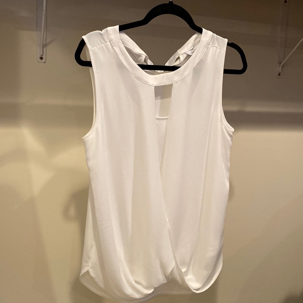 41 Hawthorn Stitch Fix White Sleeveless blouse Medium